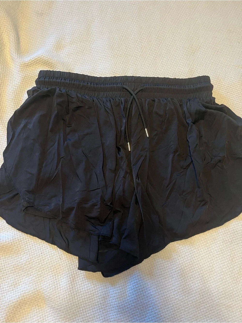 Justice Peach Pink Layered Drawstring Athletic Shorts 3pair